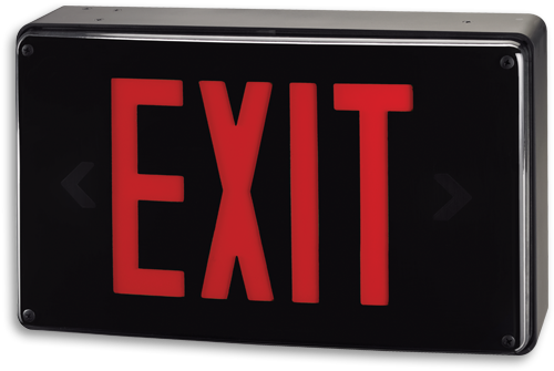 Fortezza™ Exit - Exitronix Emergency/exit Green Led Exit Sign (534x345), Png Download