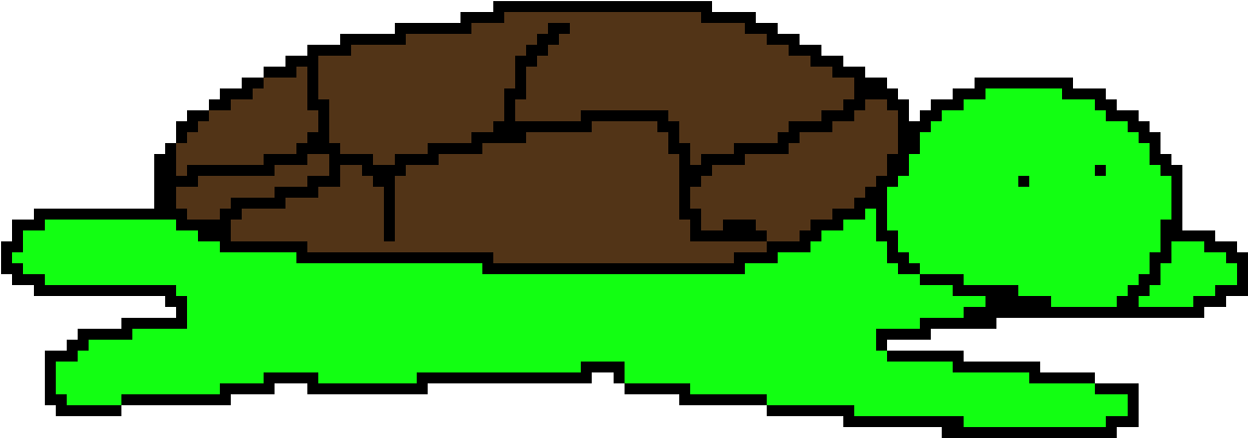 Turtle Blob - Turtle Pixel Art (1470x700), Png Download