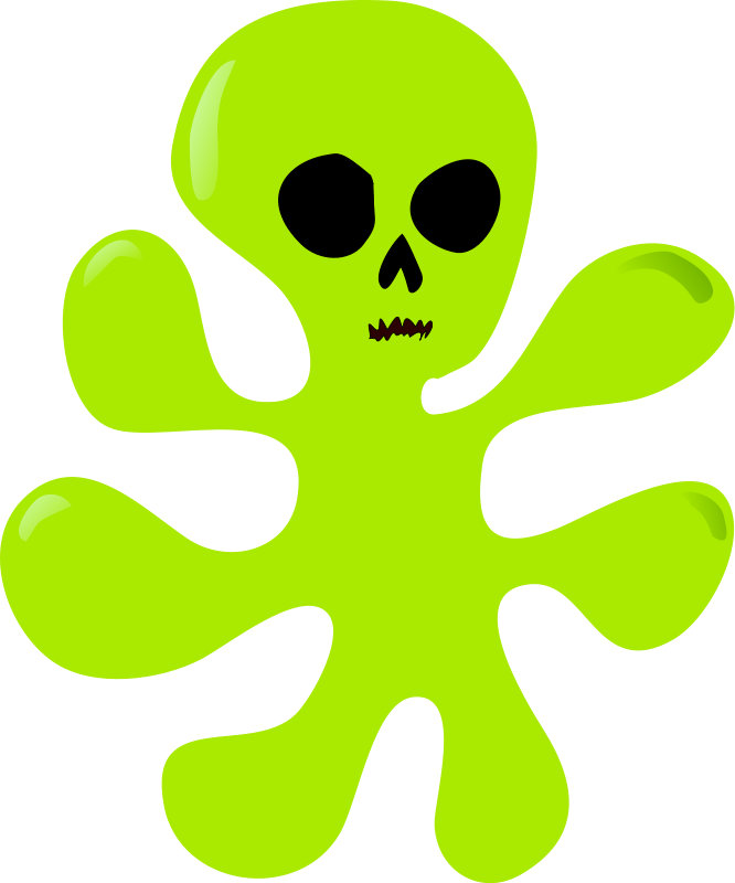 Grin Clipart Blob - Green Alien Clip Art (666x800), Png Download