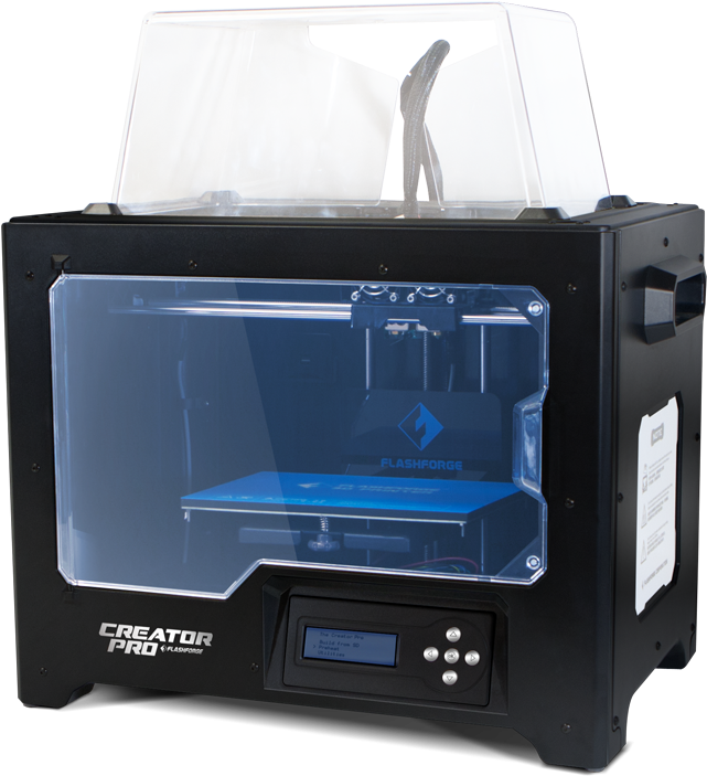 Flashforge Creator Pro 3d Printer - Flashforge Creator Pro (668x739), Png Download