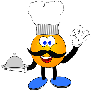 Cooking, Smiley, Eat, Delicious, Tray - Smiley Eten (356x340), Png Download