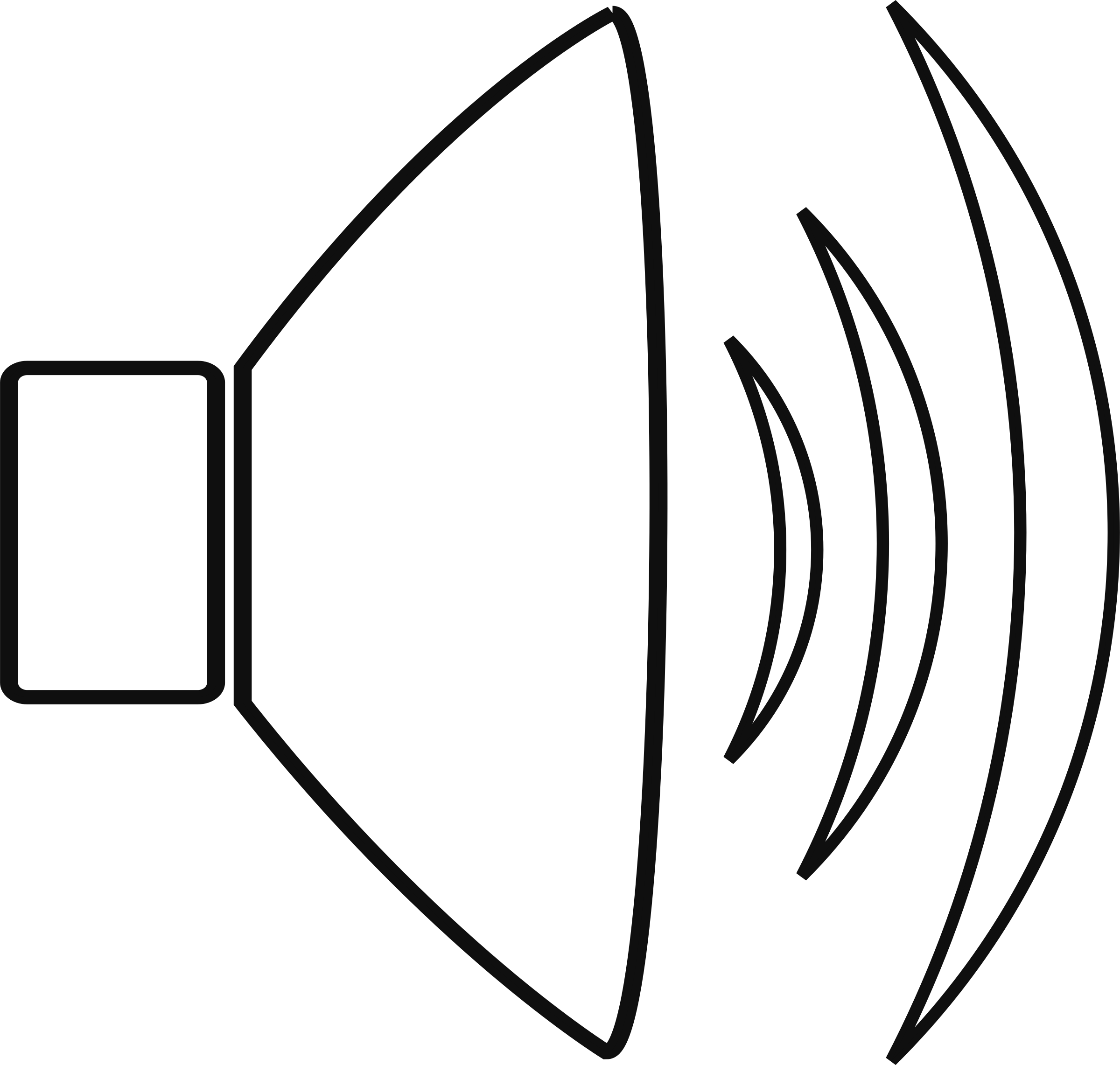Big Image Png - Sound Clip Art Black And White (2400x2283), Png Download