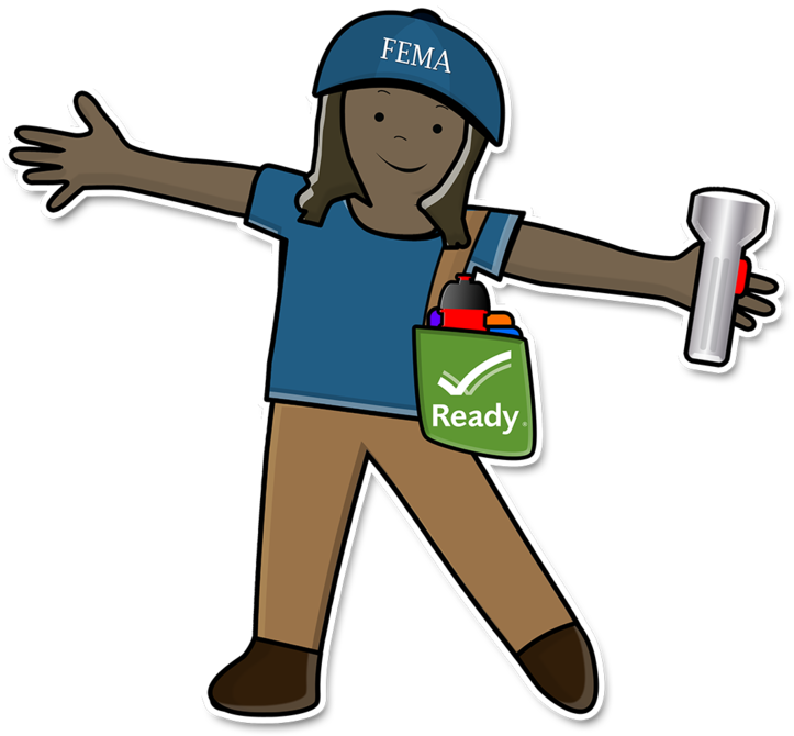Large Format Flat Stella Character With Fema Hat, Ready - News (740x681), Png Download