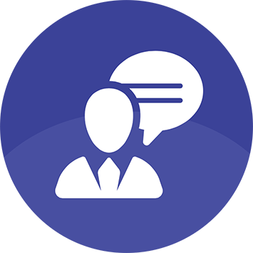 Live Support Icon Png - Logo R In Blue Circle (355x355), Png Download