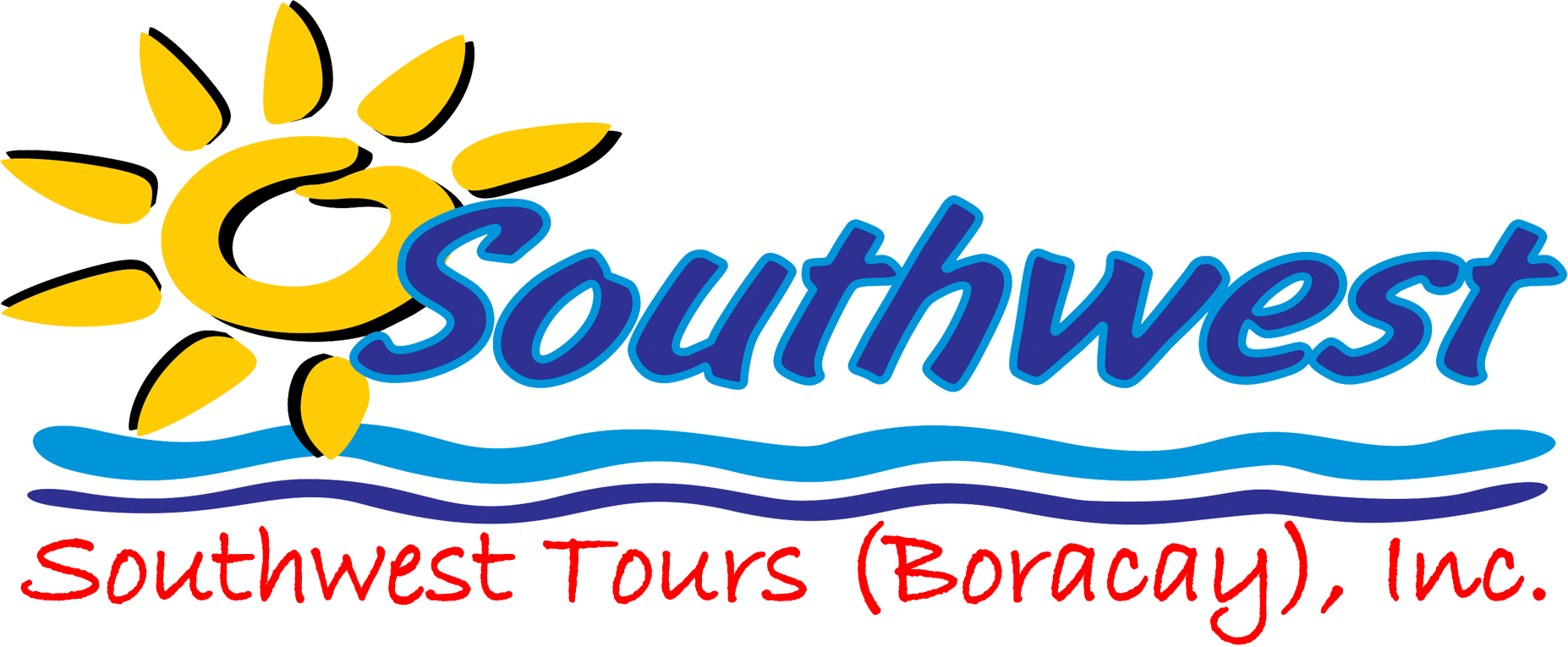 Southwest Tours Inc - Southwest Tours Boracay Logo (1854x765), Png Download