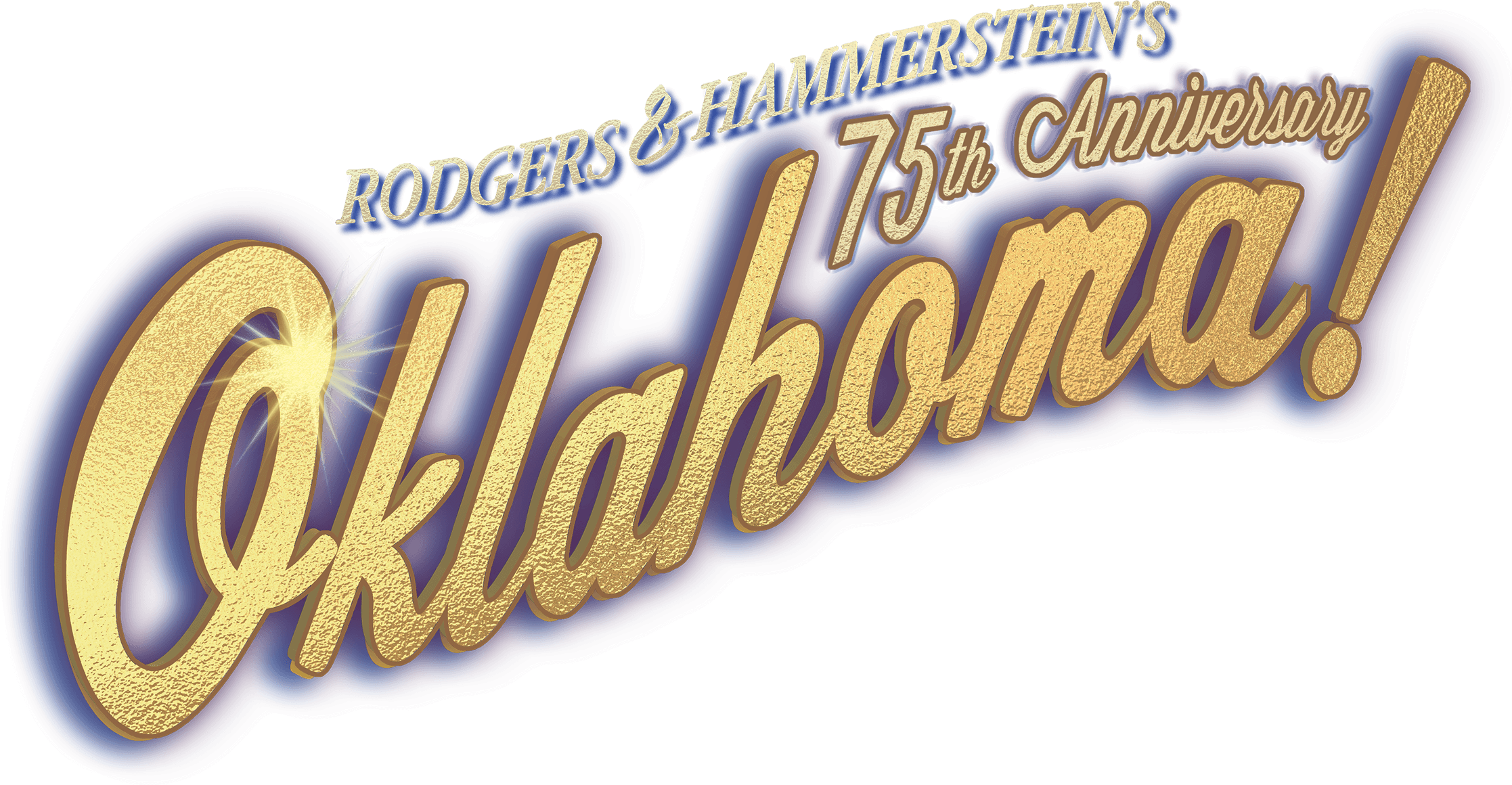 Oklahoma Musical Logo 75th Anniversary (2234x1160), Png Download