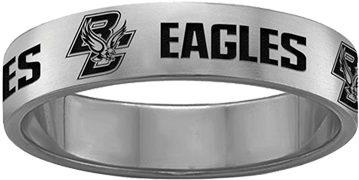 Boston College Eagles - Boston College Eagles Rings Stainless Steel 6mm Wide (535x535), Png Download