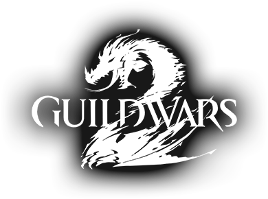Guild Wars - Guild Wars 2 Logo White (400x400), Png Download