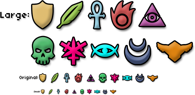 Nightfall Icon Draft 1 - Guild Wars Class Symbols (653x319), Png Download