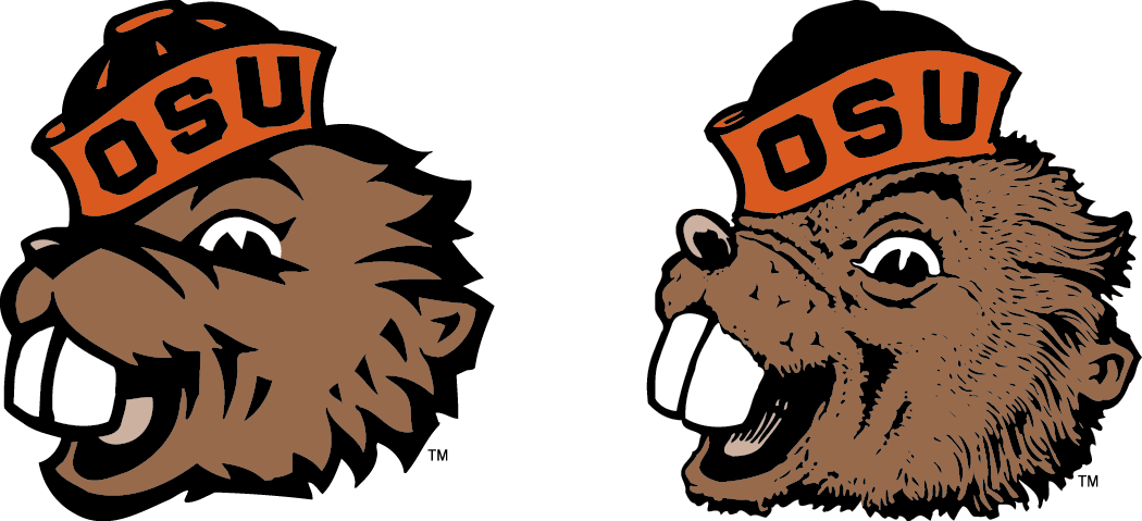 Vintage Benny Logo - Oregon State Retro Beaver (1050x479), Png Download
