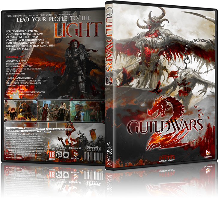 Guild Wars - Fantasy Demon Chains Playmat (800x685), Png Download