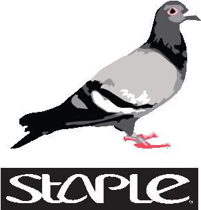 Staple Pigeon - Staple Pigeon Logo (450x374), Png Download