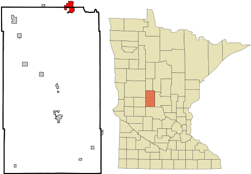 Location Of Staples, Minnesota - County Mn (500x375), Png Download