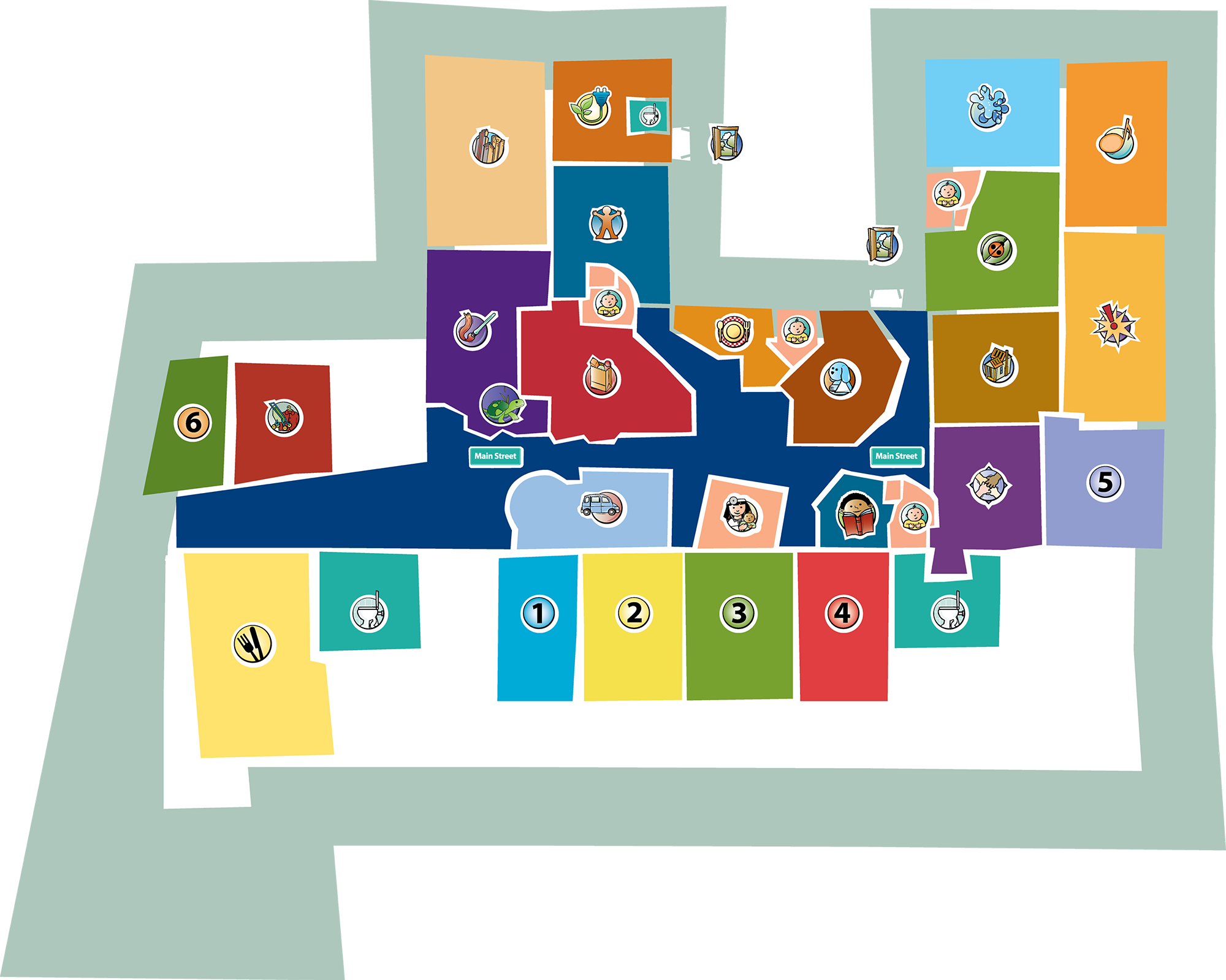 Adventures In Art - Children's Museum Map (2000x1600), Png Download