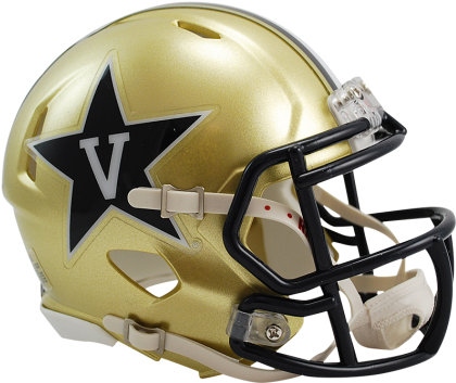 Vanderbilt Speed Mini Helmet - New Orleans Saints Helmet (475x429), Png Download