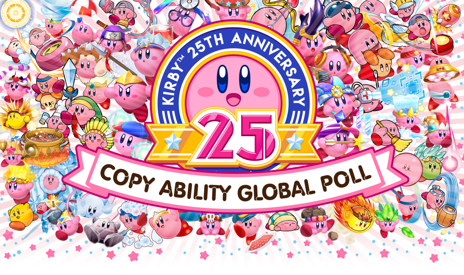 Wb Engb - Kirby 25th Anniversary (1600x948), Png Download