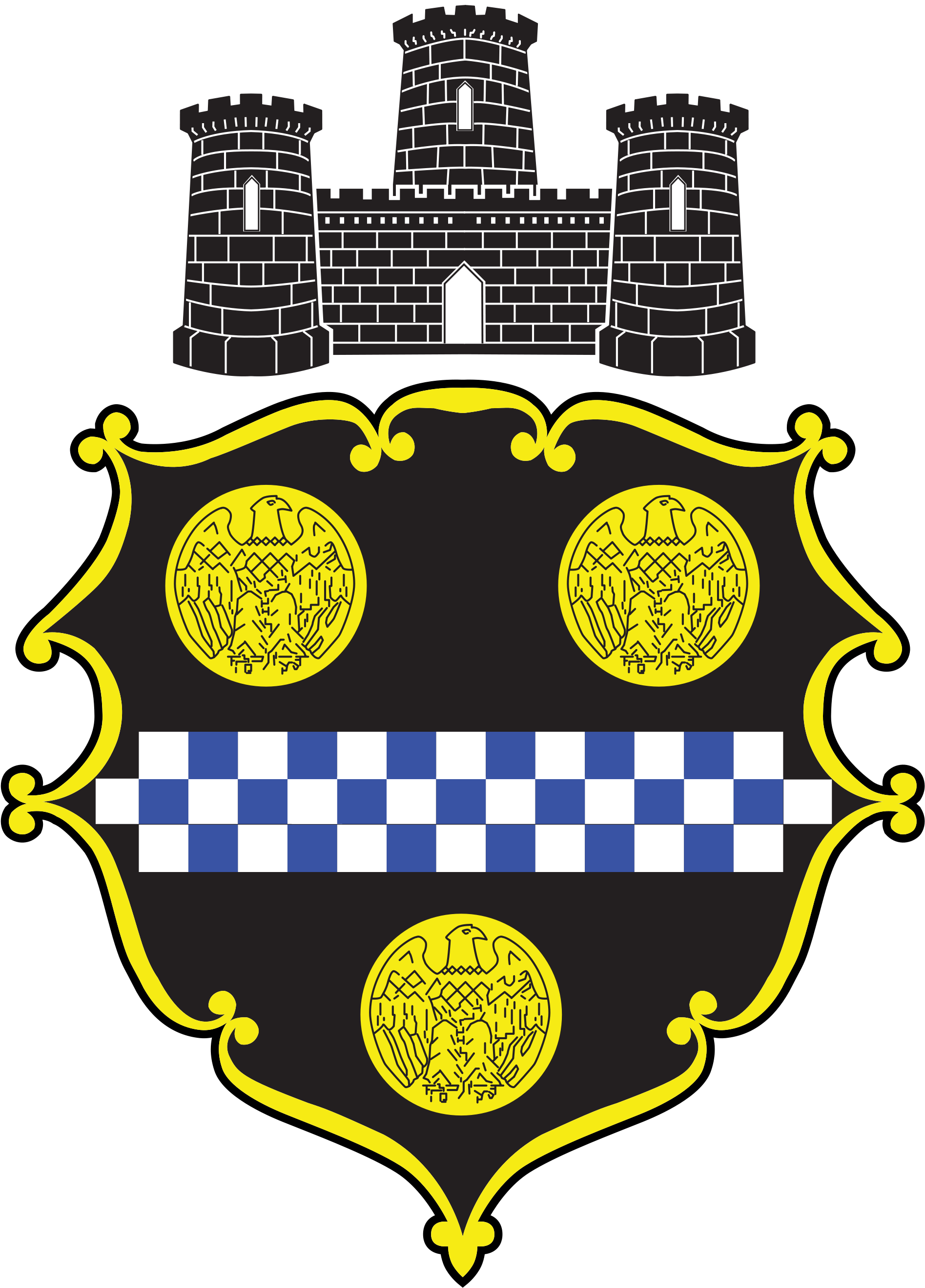 File Pittsburgh City Coat Of Wikimedia Commons Png - City Of Pittsburgh Logo (2000x2732), Png Download