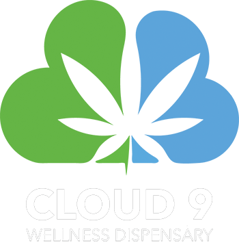 Cloud 9 Wellness Dispensary - Vegetarian Weed Logo (350x358), Png Download
