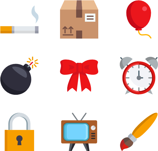 Svg Royalty Free Download Object Icon Packs Svg Psd - Object Flat Png (600x564), Png Download