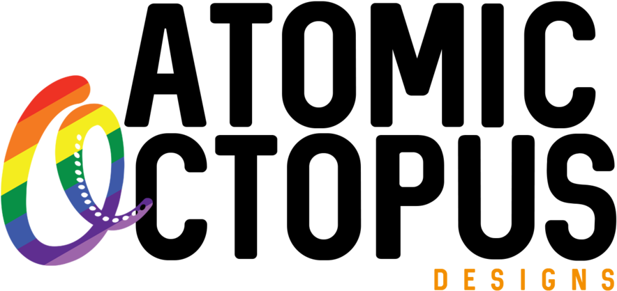 Atomic Octopus Pride - Atomic Aquatics Ss1 (1000x511), Png Download