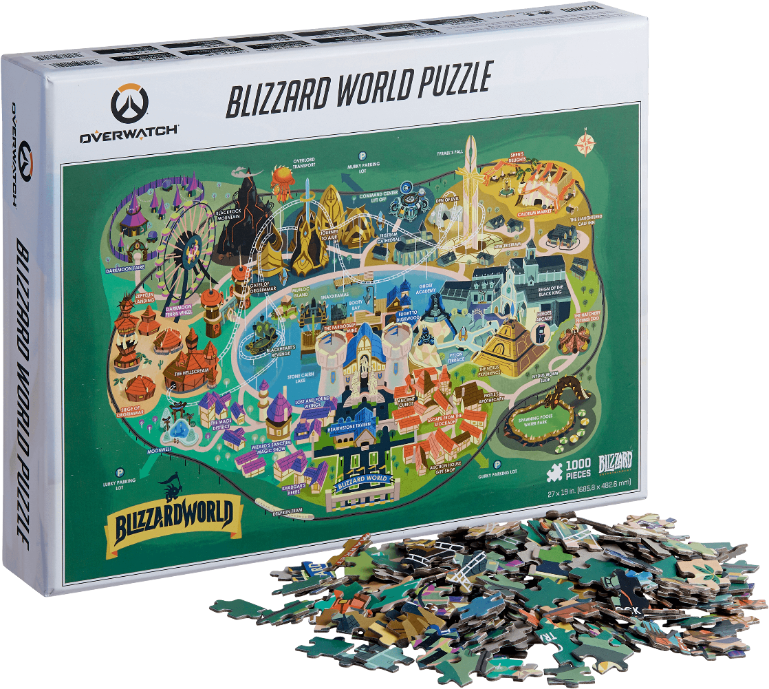 Overwatch Blizzard World 1000-piece Puzzle - Overwatch (1200x1200), Png Download