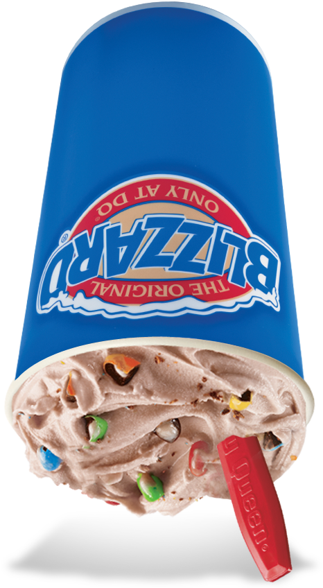 Brownie Temptation Blizzard® - Dairy Queen Blizzard M&ms (940x863), Png Download