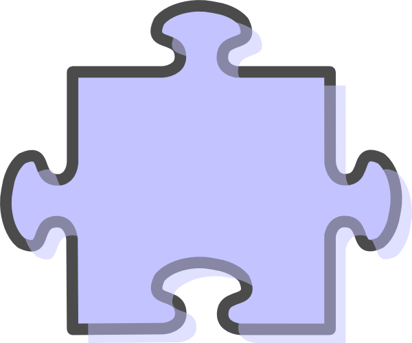 Jigsaw Blue Svg Clip Arts 600 X 500 Px (600x500), Png Download