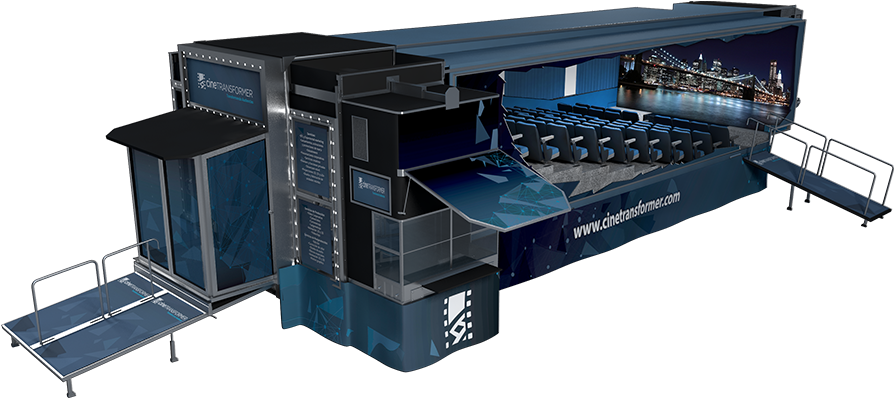 2d/3d Mobile Cinema - Mobile Marketing Trailers (905x473), Png Download