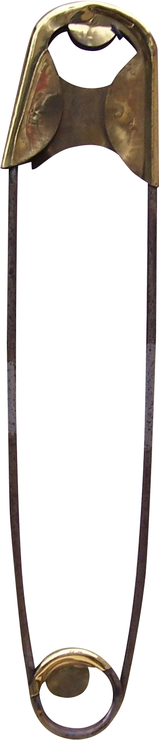 Vintage Giant Safety Pin's Png Image - Portable Network Graphics (2576x1716), Png Download