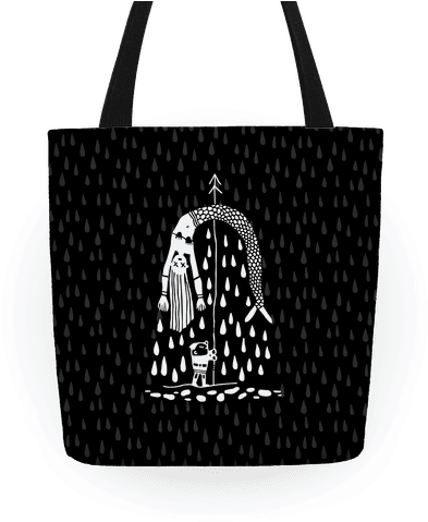 Mermaid Hunter Tote - Traditional Tattoo Tote (484x484), Png Download