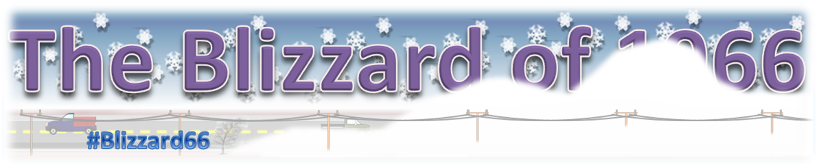 Linton North Dakota Blizzard Of 1966 (1194x252), Png Download