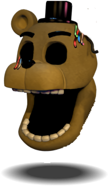 Fnaf World Bonus Withered Golden Freddy Read D By Kirbypupppets-da1fgvs - Fnaf World Golden Freddy 2 (400x400), Png Download