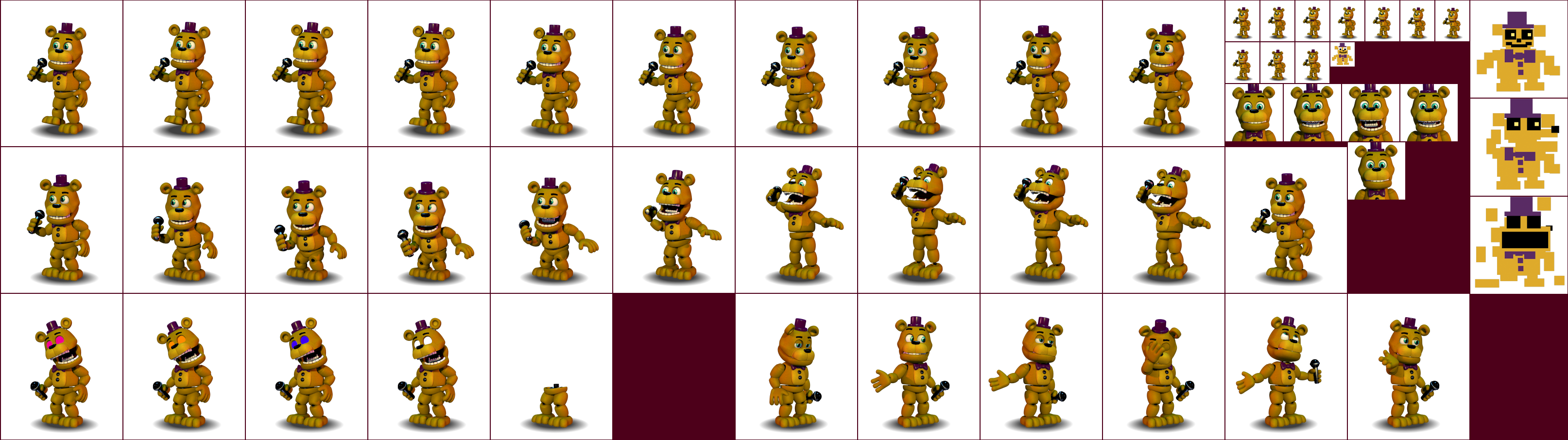 Click For Full Sized Image Fredbear - Five Nights At Freddy's (3227x906), Png Download