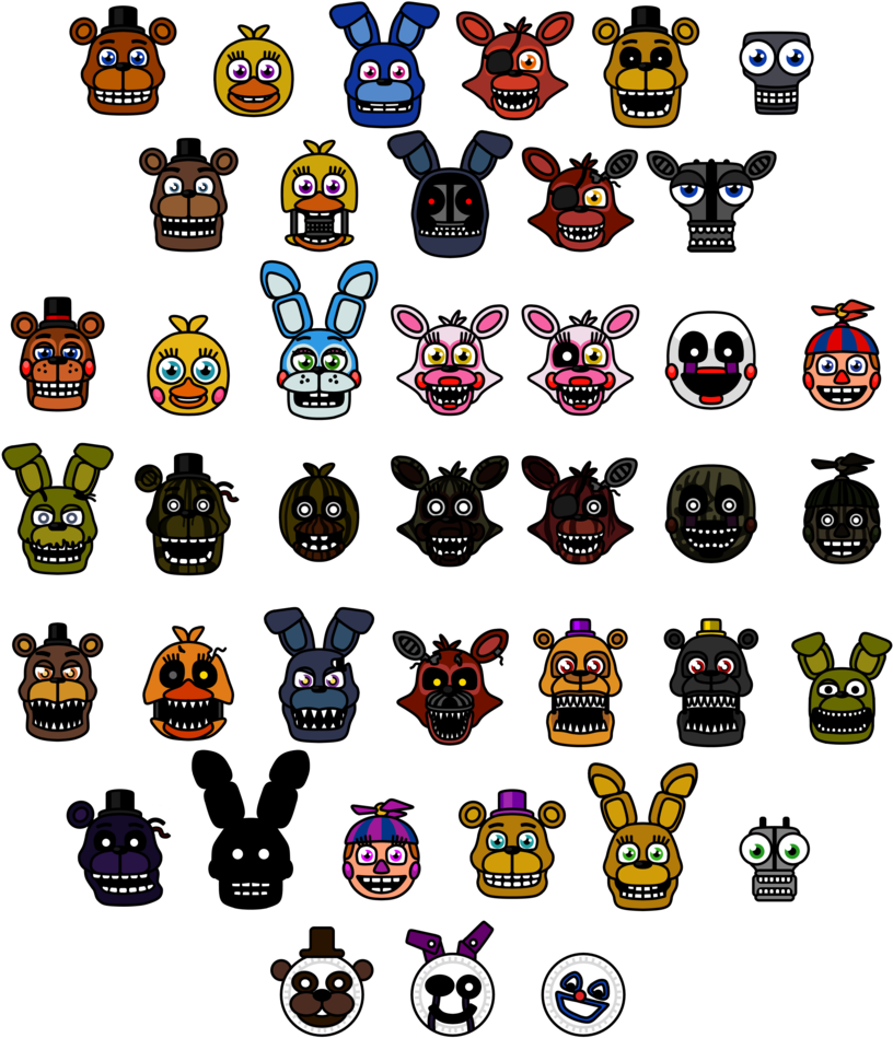 Fnaf World By What The Frog On Deviantart Fnaf Characters, - Fnaf World Characters (836x955), Png Download