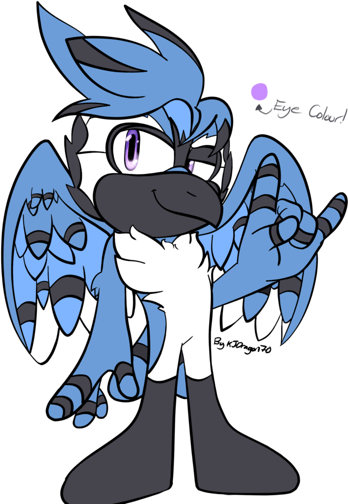 Roku The Blue Jay - Sonic Bluejay Oc (788x1013), Png Download