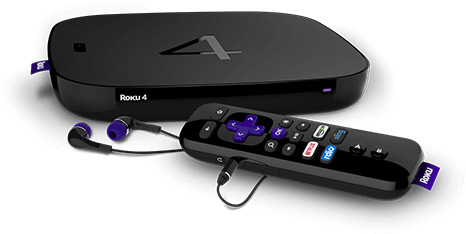 Roku-4 - Roku 4 - 4k - Wi-fi (474x277), Png Download