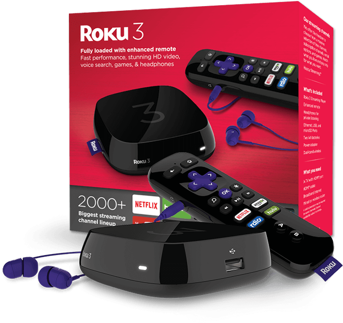 In The Box - Roku 4230r Streaming Media Player With Voice Search (705x650), Png Download