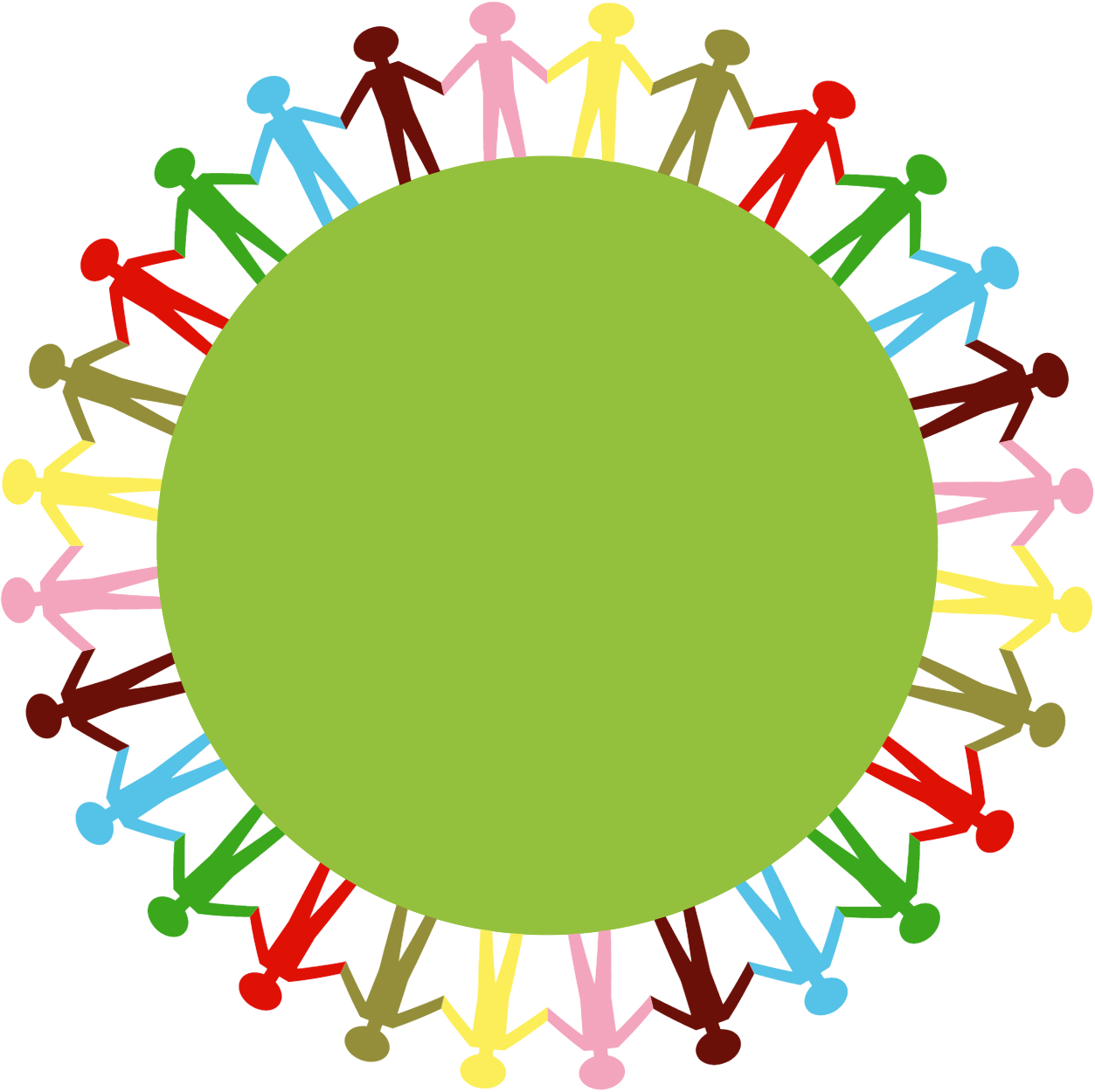 Martin Luther King, Jr - People Holding Hands Clipart (1253x1250), Png Download