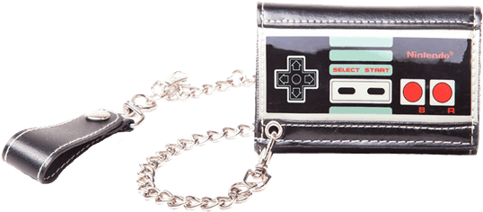 Nintendo - Controller Trifold Chain Wallet (600x600), Png Download