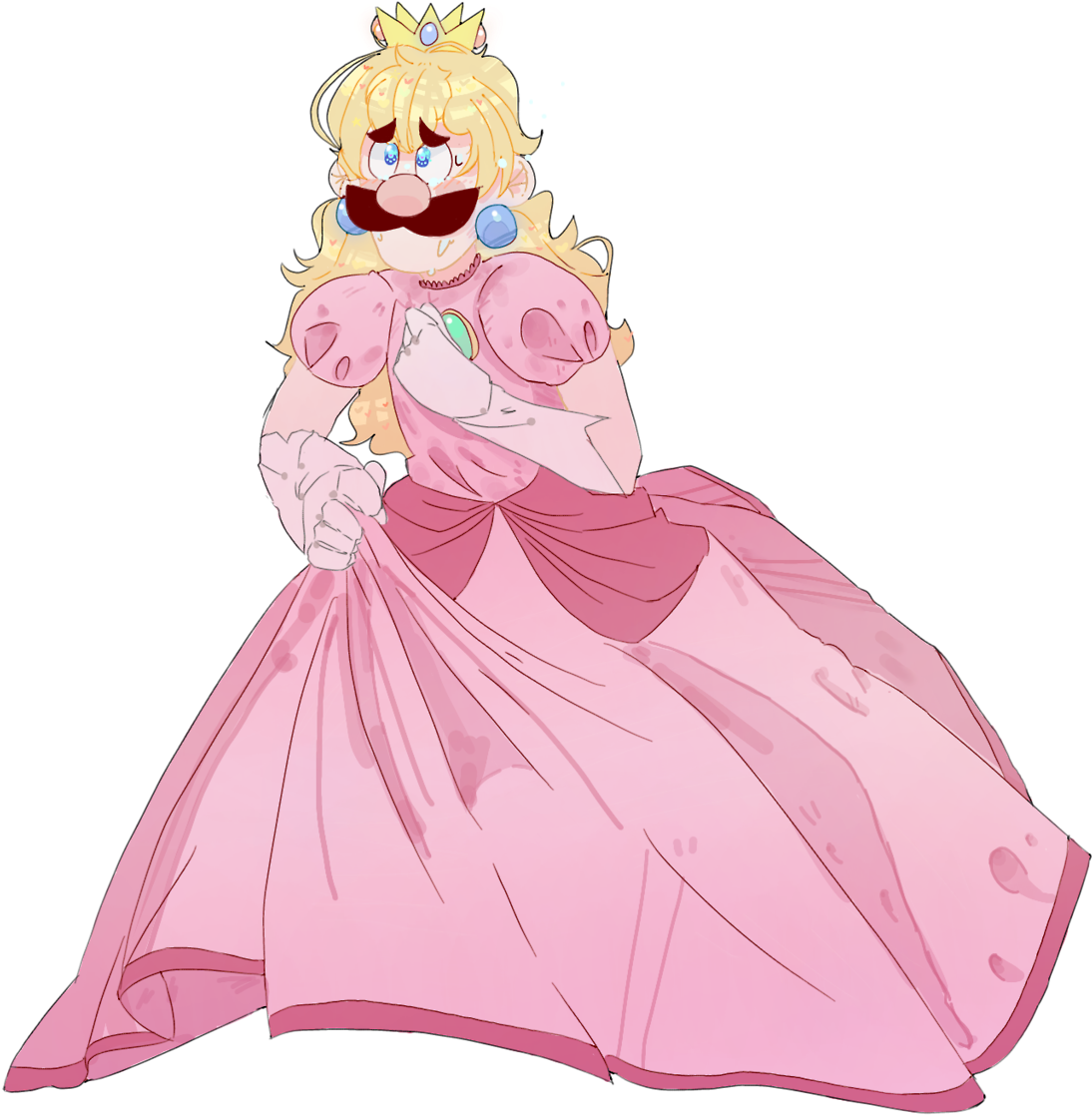 I Would Die For Jonathan, @ Nintendo Thanks For Making - Luigi In A Dress (1280x1225), Png Download