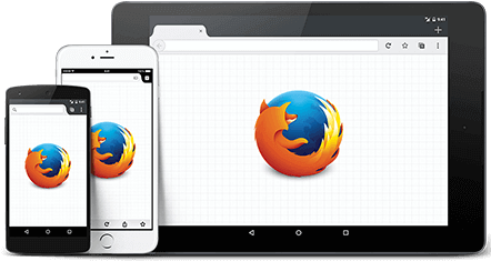 Add Firefox To Your Android And Ios Devices - Hp L1706 - 17" Lcd Monitor - Silver/carbonite (443x343), Png Download