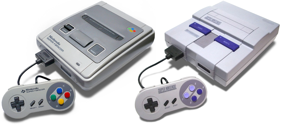 Jpn Superfamicom - Uk Snes Vs Us Snes (900x400), Png Download