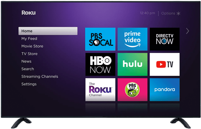 Ipad With Pbs Socal On Screen - Roku (675x434), Png Download
