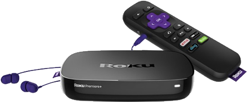 Roku Premiere+ Streaming Media Player (500x600), Png Download