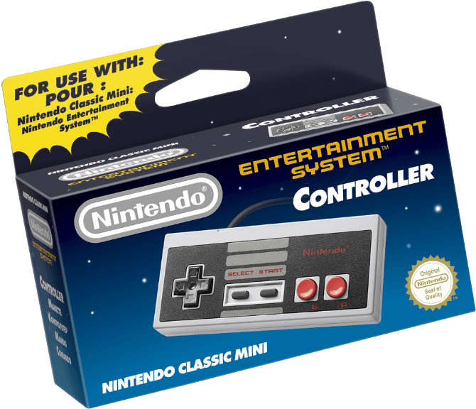 Nintendo Classic Mini Controller (786x587), Png Download