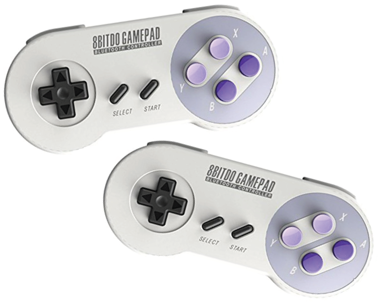 8bitdo Sn30 Double-pack Controller Bundle With Bonus - Dynamic Distributor 8bitdo Snes30 Game Controller With (801x801), Png Download