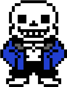 Sans - Undertale Sans Sprite (340x430), Png Download