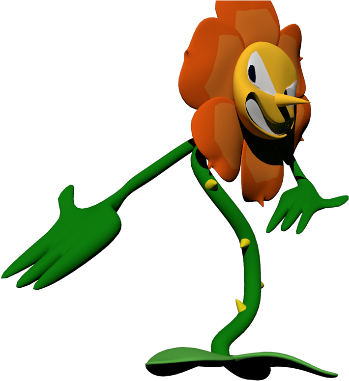 Created A 3d Rendition Of 'cagney Carnation' From The - Video Game (1400x788), Png Download