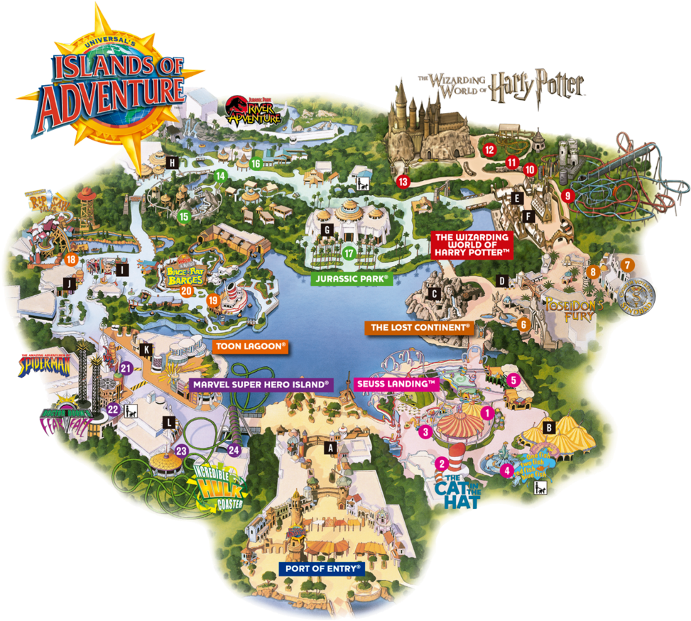 Download Map Universal Studios Orlando Map, Universal Studio Islands