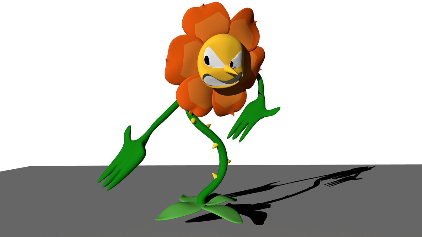 Created A 3d Rendition Of 'cagney Carnation' From The - Cagney Carnation 3d (1400x788), Png Download